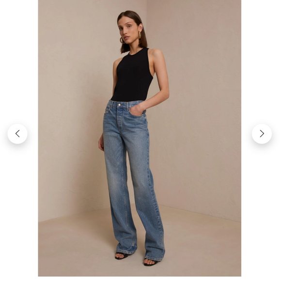 A.L.C. Premium Wide leg Edwin Relaxed Fit Jean, Size 14 - Picture 1 of 8